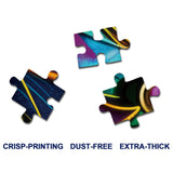 Colorful Cats Puzzles Painting Puzzle for Adults 1000 Pieces, Animal Art Jigsaw Puzzles 1000 Pieces Vibrant Colors Cat Puzzle, Fantasy Rainbow Painting Puzzle BBOLDIN