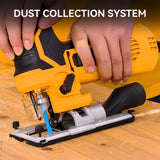 Hoteche 6.5-Amp Jig Saw Corded 6 Vriable Speed Jigsaw with LED Light and 2Pcs of Blades Hoteche