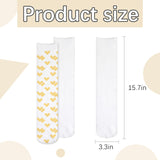 ARKBAODAN 6 Pairs sublimation socks blanks adult 15.7 Inch Football blank socks Sublimation High Socks Printable Athletic Crew Socks for Men Women Teen Sports Socks Party Decoration ARKBAODAN