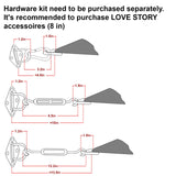 LOVE STORY 14' x 18' Sun Shade Sails UV Block Canopy Sail Shade for Patio Backyard, Turquoise Blue LOVE STORY