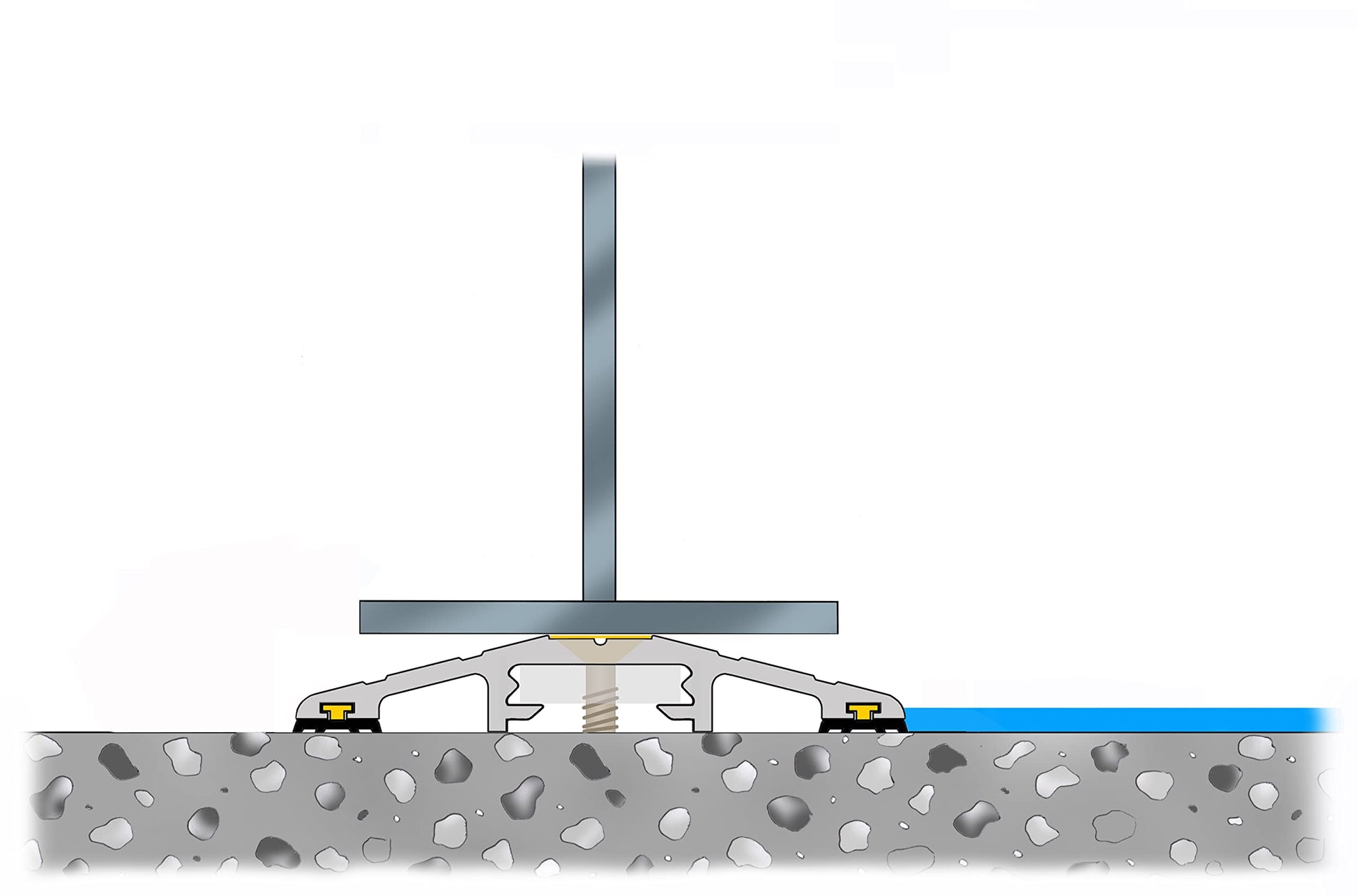 ½" High Commercial Door Aluminum Threshold Seal Kit 10'2" Length | Full Kit Fixings Included | GaraDry - WoodArtSupply