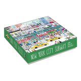 Galison Michael Storrings 500 Piece New York City Jigsaw Puzzle for Adults and Families, Holiday Puzzle with Winter Scenery in New York City Galison