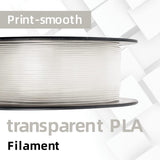 GIANTARM Clear PLA Filament, 1.75mm Transparent PLA 1kg Spool (2.2lbs), 3D Printer Filament with Vacuum Packaging GIANTARM