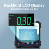 Sanliang Digital Level Angle Gauge Meter Magnetic Electronic Level Angle Finder Tool Protractor Inclinometer Woodworking Tools with Magnet for Construction, Woodworking and Machinery. SanLiang