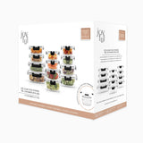 JoyJolt JoyFul 24pc(12 Airtight, Freezer Safe Food Storage Containers and 12 Lids), Pantry Kitchen Storage Containers, Glass Meal Prep Container for Lunch, Glass Storage Containers with Lids JoyJolt