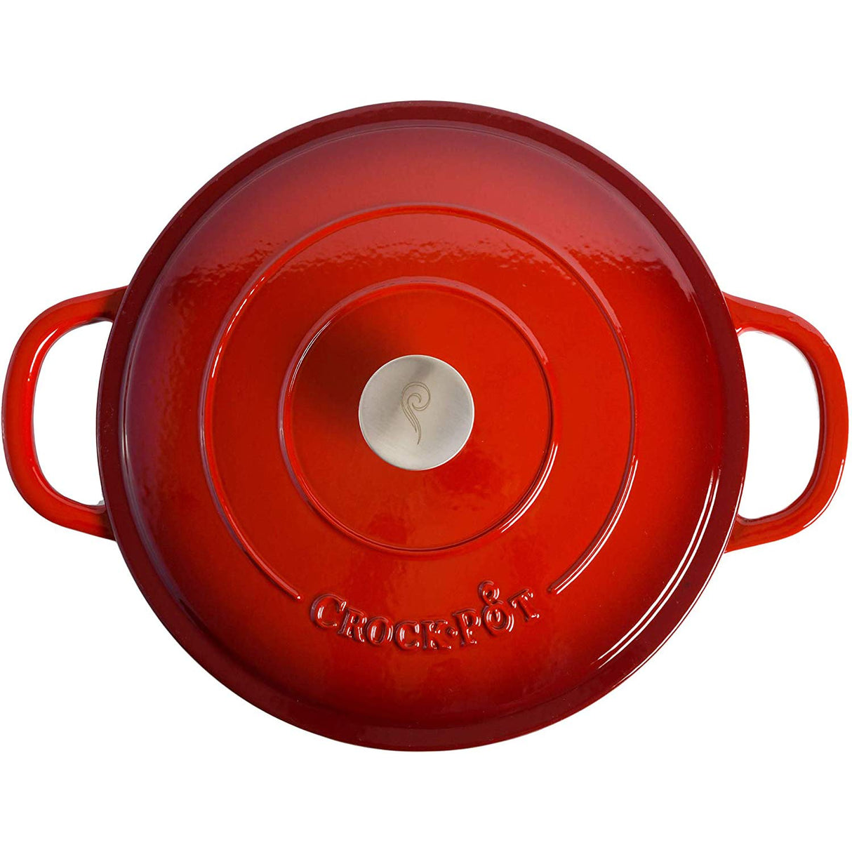 Crock-Pot Crock Pot Artisan Enameled Cast Iron Braiser W/Lid, 5 Quart, Scarlet Red Crock-Pot