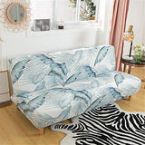 Beacon Pet Stretch Sofa Slipcover Armless Futon Cover Printed Fitted Furniture Protector Elastic Polyester Spandex Washable Armless Sofa Cover Folding Couch Shield Sofa Cover Beacon Pet