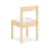 Baby Relax Hunter 3-Piece Kiddy Table & Chair, Natural/White Table Set Baby Relax