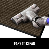 GORILLA GRIP Traffic Guard Door Mat, 72x48, Heavy Duty Welcome Mats, Commercial Office Space Doormat, Waterproof, Fade Resistant, Strong Rubber Backing, Low Profile, Shoe and Boot Scraper, Brown GORILLA GRIP