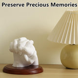 PewinGo Hand Casting Kit With Base - DIY Plaster Mold for Couples - Gift Ideas for Valentines, Engagement, Anniversary, Wedding, Boy/Girlfriend PewinGo