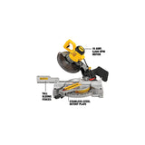 Dewalt DWS713R 120V 15 Amp Brushed Single Bevel 10 in. Corded Compound Miter Saw (Renewed) DEWALT