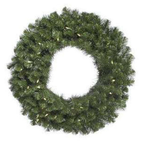 Vickerman 72" Douglas Fir Artificial Christmas Wreath - 600 Warm White Italian LED Lights - Wreath for Mantel or Door - Reliable and Durable - Holiday Wreath Vickerman