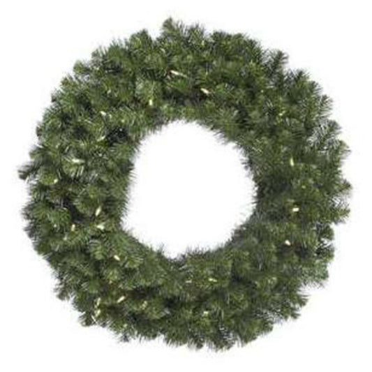 Vickerman 72" Douglas Fir Artificial Christmas Wreath - 600 Warm White Italian LED Lights - Wreath for Mantel or Door - Reliable and Durable - Holiday Wreath