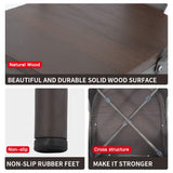 FDW Metal Dining Chairs Set of 4 Patio Chairs Furniture Indoor Outdoor Chairs Kitchen Metal Chairs Stackable Chair Tolix Side Bar Chairs Wooden Seat 18 Inch Seat Height Restaurant Chair FDW