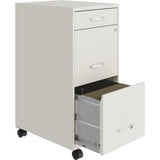 LYS SOHO Box/File/File Mobile White File Cabinet, 3 Drawer, 26.5 x 14.3 x 18 in Lorell