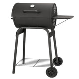Kendane Barrel Charcoal Grill, Large Charcoal Grills with Side Shelf, Outdoor BBQ Grill,Perfect for Backyard Camping, Patio Parties, and Picnics Kendane