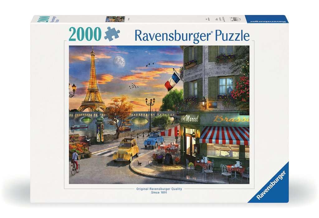 Ravensburger Paris Sunset Puzzle - 2000 Piece Jigsaw for Adults | Unique Softclick Technology | Vibrant, Glare-Free Colors | Made from FSC-Certified Materials Ravensburger
