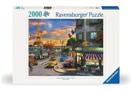 Ravensburger Paris Sunset Puzzle - 2000 Piece Jigsaw for Adults | Unique Softclick Technology | Vibrant, Glare-Free Colors | Made from FSC-Certified Materials Ravensburger