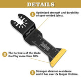 Trivd Frol 15PCS Titanium Oscillating Saw Blades Metal Cutting, Universal Multitool Blades for Metal Nails Hard Material and Wood Plastic, Multi Tool Blades Kits Fit Dewalt Bosch Milwaukee Ryobi Trivd Frol