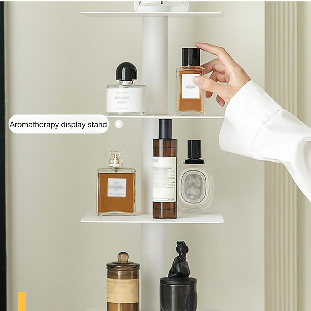 9-Tier Spine Bookshelf, Metal Bookcase, Vertical Spine Book Tower, Tall Narrow Ladder Book Shelf, Corner Shelf for Small Space, Multipurpose Storage Rack Display Book Shelf for Home Office(White) LYXYJRYBHD