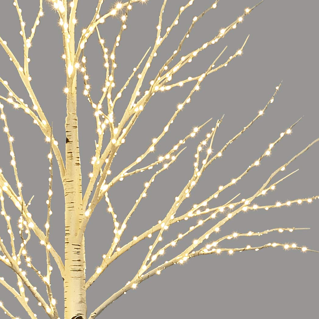 LITBLOOM Lighted Birch Twig Tree with Fairy Lights 4FT 200 LED Lights for Indoor Outdoor Home Christmas Easter Holiday Decoration LITBLOOM