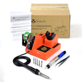 TOAUTO Soldering Station,80W Digital Solder Iron Station Kit with 176°F-896°F Temperature, C/F Func, Auto Standby & Sleep, Temperature Lock,5 Extra Solder Tips, Solder Bracket, Solder Sucker (Orange) TOAUTO