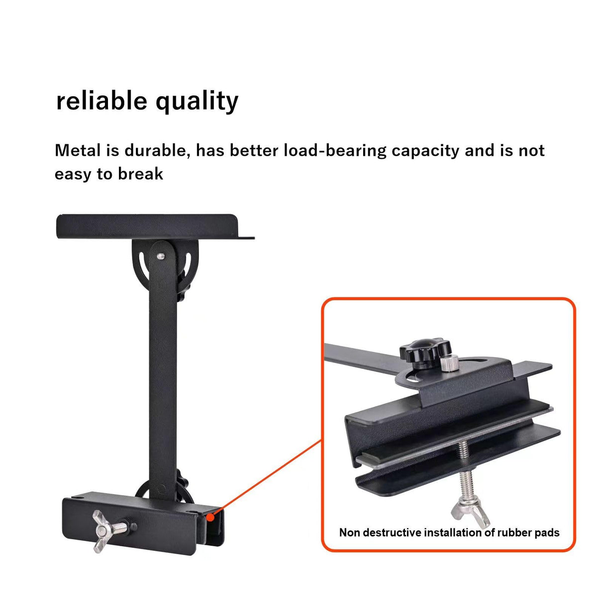 Aquarium Light Riser 0-6.5 Inch High Adjustment Fish Tank LED Aquarium Light Stand Support Width <=4.9 Inches Rust -Proof Metal Material, 12 Kg of Carrying Capacity DONGWUZHIDAO