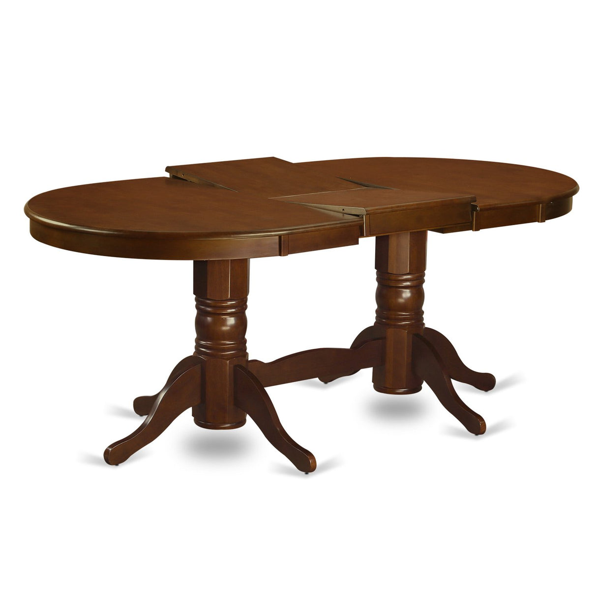 East West Furniture VANC9-ESP-W 9 Piece Modern Dining Table Set Includes an Oval Wooden Table with Butterfly Leaf and 8 Dining Chairs, 40x76 Inch, Espresso East West Furniture