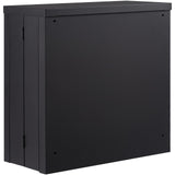 VEVOR Foldable Wall Cabinet, Metal Garage Locker Mounted 26" Small Tool Chest 240 LBS Loading Capacity Adjustable Shelf Magnetic Door File for Warehouse Office Home Black VEVOR