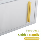 JAXPETY Wall Floating Nightstand Set of 2 Modern Side Table Wall Mounted Shelf with Cabinet Storage for Living Room, Bedroom, Dorm, White JAXPETY