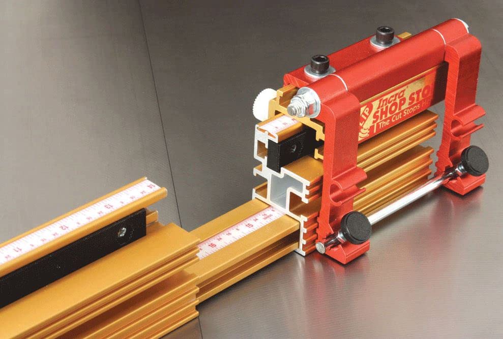 INCRA Miter1000/HD Miter Gauge, Telescoping Fence & Flip Shop Stop - METRIC INCRA