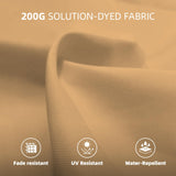 wikiwiki 10ft Patio Umbrellas Offset Outdoor Umbrella Cantilever Hanging Umbrellas w/Infinite Tilt, Fade Resistant Waterproof RECYCLED FABRIC Canopy & Cross Base, for Yard, Garden & Deck, Tan wikiwiki