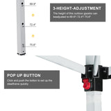 TUKAILAI 10' x 20' Pop Up Gazebo Marquee, Anti-UV Party Wedding Tent Event Shelters with 6 Removable Sidewalls & Carry Bag, Heavy Duty Instant Canopy for Outdoor Camping Garden Patio (Black) TUKAILAi