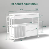 Craft Organization and Storage cart,Gift wrap Organizer Storage,Wrapping Paper cart,Wrapping Station (3 Wooden Drawers) Anrigeail