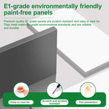 Wall Room Divider with Shelves, Modern Freestanding Wood Room Dividers Bookshelf with Storage Cabinet, Room Divider Bookcase for Home Bedroom Decoration Decorative(Khaki Gray White,80CM/31.5IN) Fakednss