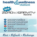 Catnapper Decompress Power Zero Gravity Recliner in Italian Black Leather Catnapper