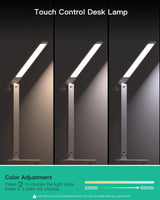 Power Strip with LED Desk Lamp, PD 30W Touch Desk Lamps, 4 Outlets 4 USB Ports(2 USB C) Small Desk Lamp 5FT Extension Cord Table Lamp for Home Office College Dorm Room Essentials Bedroom Bedside Study Mifaso