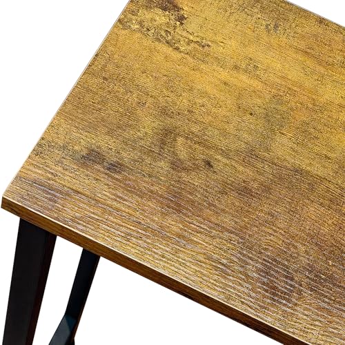 Mordchil HF Narrow Console Table, 29.5" Small Entryway Table, Thin Hallway Tables, Slim Sofa Side Tables for Hallway, Living Room, Bedroom, Foyer, Retro Brown Mordchil HF
