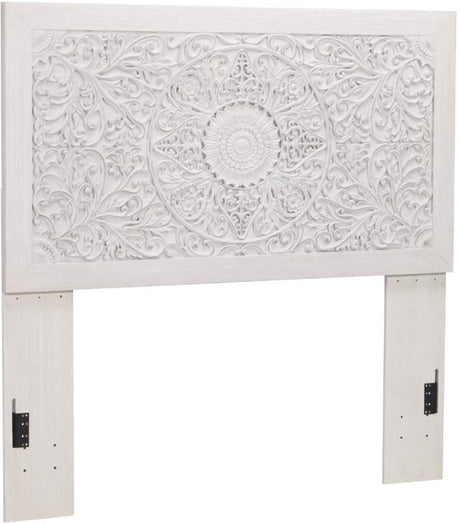 Signature Design by Ashley Paxberry Boho Chic Panel Adjustable Headboard ONLY, Full, Whitewash Signature Design by Ashley