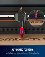 OMTech 60W CO2 Laser Engraver with Water Chiller, 20x28 Inch Laser Engraving Cutting Etching Machine with Autolift Autofocus 4 Way Pass Air Assist, Commercial Laser Cutter OMTech