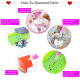 8 Pcs Christmas Diamond Painting Coasters Kits with Holder,DIY Snowman Diamond Art Coaster Kits for Adults & Kids,Paint with Diamonds Coasters Craft Supplies for Holiday Decor Gifts Apcufir