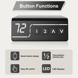 Shahoo L-Shaped Electric Standing Desk, 63 x 55 Inches Height Adjustable Coner Table, Home Office Computer Workstation, Black, 63 x 55 Inch Shahoo