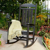 POLYWOOD R100BL Presidential Rocking Chair, Black Polywood