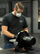 Eastwood Disc Sander | Powerful 1.25HP 12" Disc Sander Tool | Heavy Duty Cast Iron Base and Vacuum Port with a 45 Degree Adjustable Work Surface and Eastwood