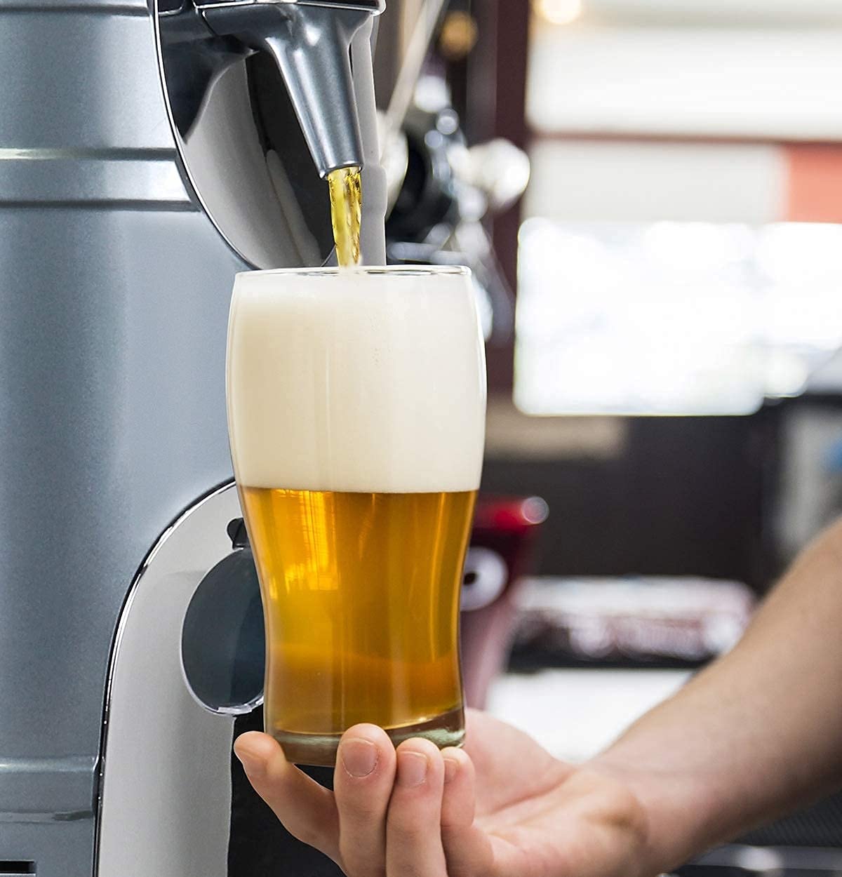 Koolatron 5L Mini Beer Keg Cooler with Dual Taps for Gravity or Pressurized Top Dispensing Kegs, Includes 12V DC and 110V AC Koolatron