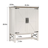 Maupvit Shoe Cabinet with Doors, 6-Tier Farmhouse Shoe Storage Cabinet with Adjustable Shelves, Shoe Shelf, Wooden Shoe Rack Organizer Cabinet for Entryway, Foyer, Hallway, Living Room, White Maupvit