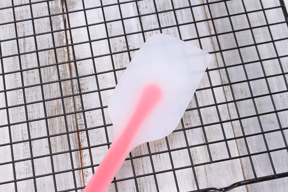 HiramWare Silicone Spatula Set of 4 - Heat Resistant Flexible Spatula 450F with Stainless Steel Core - Food Grade Premium Good Grip Kitchen Utensils - Seamless, Heavy Duty, BPA Free, Dishwasher Safe HiramWare