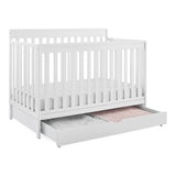 Delta Children Mercer 6-in-1 Convertible Crib with Storage Trundle, Greenguard Gold Certified, Bianca White Delta Children