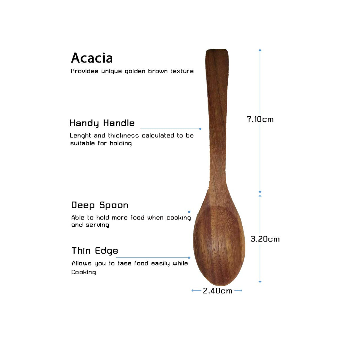 BestySuperStore Small Round Wood Bowls 4 Pcs 3¾" Diameter 1½" High Stackable Acacia Wooden Bowl Set with 4 spoons for serving salad salsa dip sauce snack cereal fruit Decor Tableware Side Dish Sets BestySuperStore
