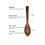 BestySuperStore Small Round Wood Bowls 4 Pcs 3¾" Diameter 1½" High Stackable Acacia Wooden Bowl Set with 4 spoons for serving salad salsa dip sauce snack cereal fruit Decor Tableware Side Dish Sets BestySuperStore